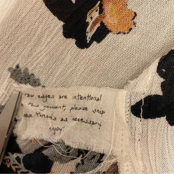 Free People FP One One Moonlight Floral Garden Maxi Raw Hem Dress - Picture 14 of 16